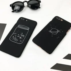 Black Space Phone Cases
