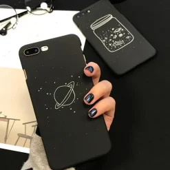 Black Space Phone Cases