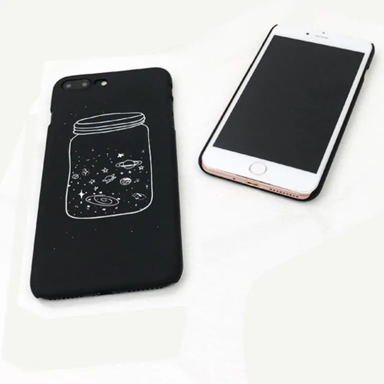 Black Space Phone Cases