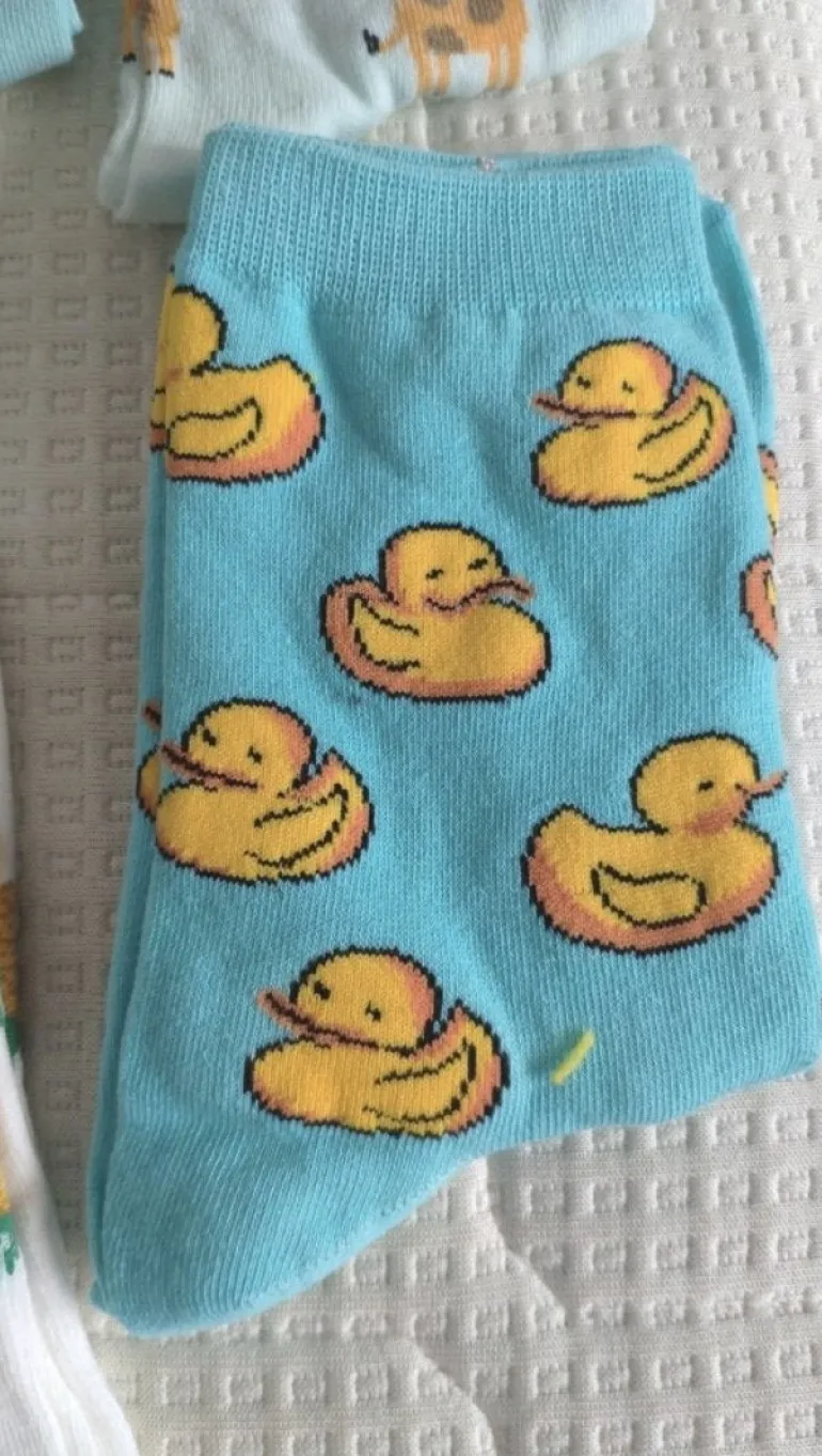 Blue Baby Duck Socks