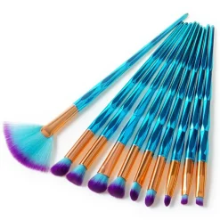 Blue Diamond Makeup Brush Set