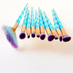 Blue Diamond Makeup Brush Set