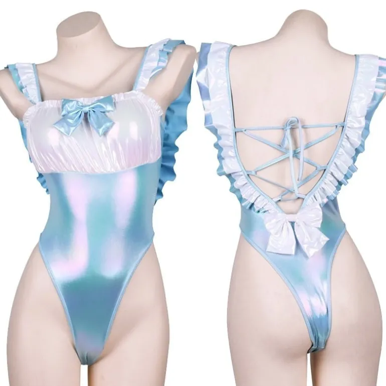 Blue Holographic Onesie