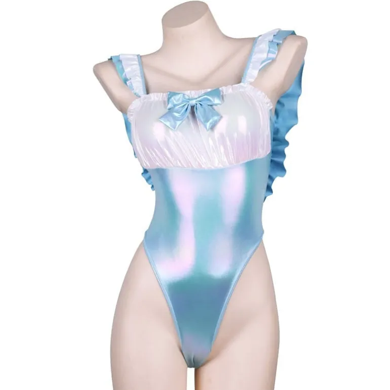 Blue Holographic Onesie