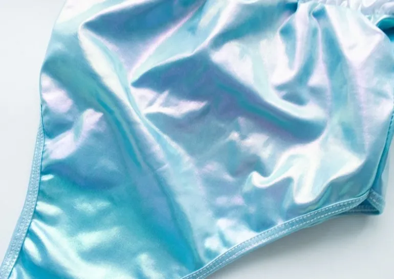 Blue Holographic Onesie