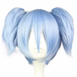 Blue Pigtail Wig