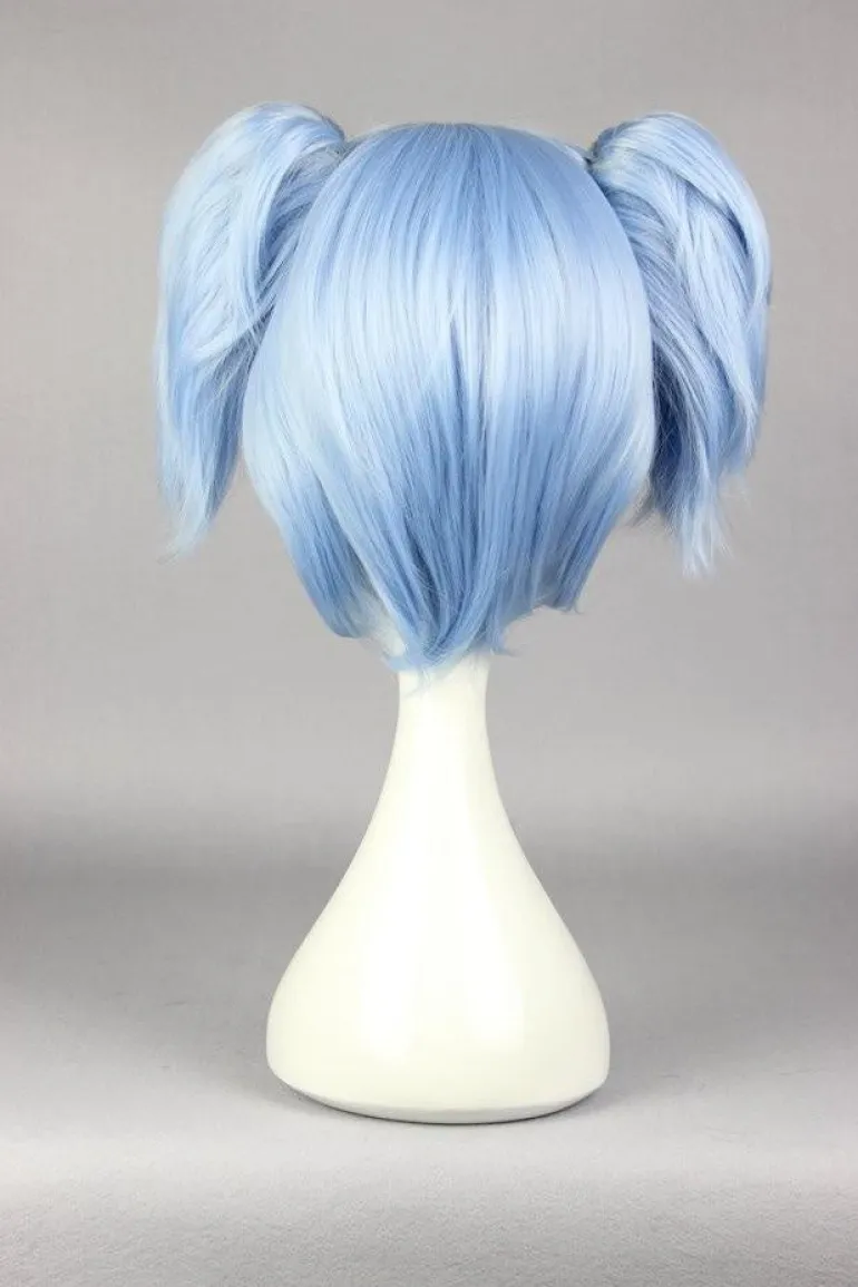 Blue Pigtail Wig