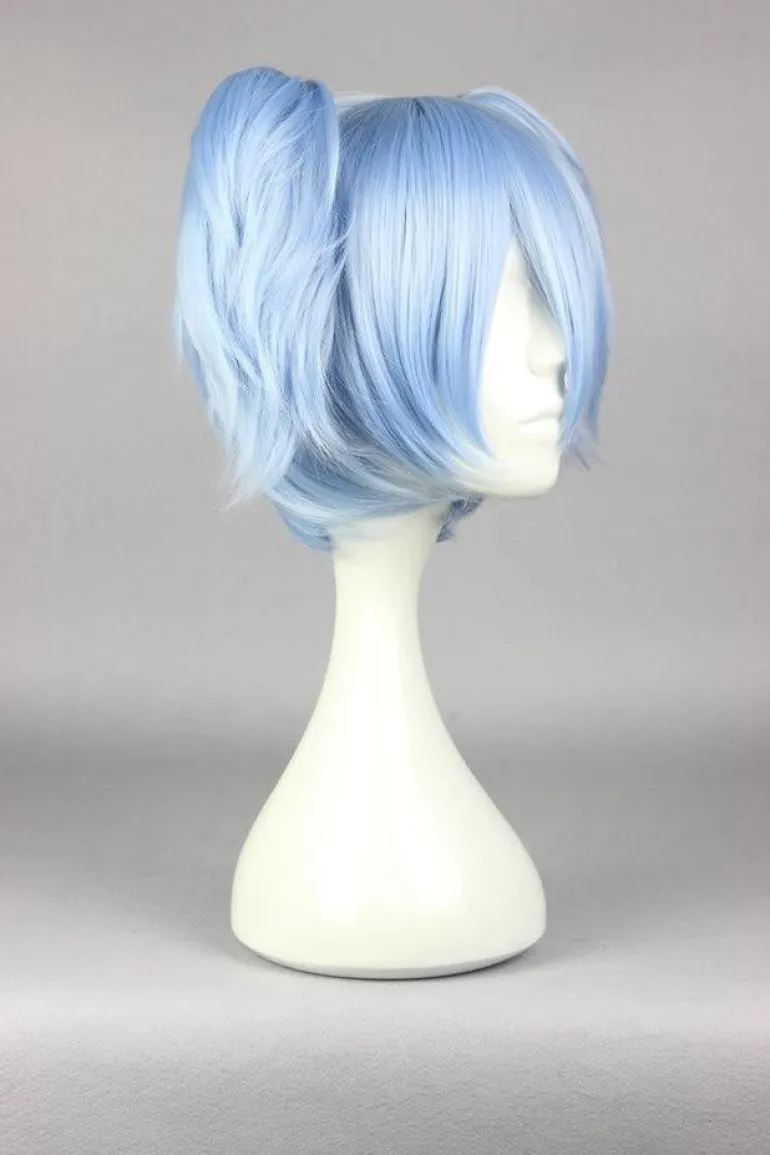 Blue Pigtail Wig