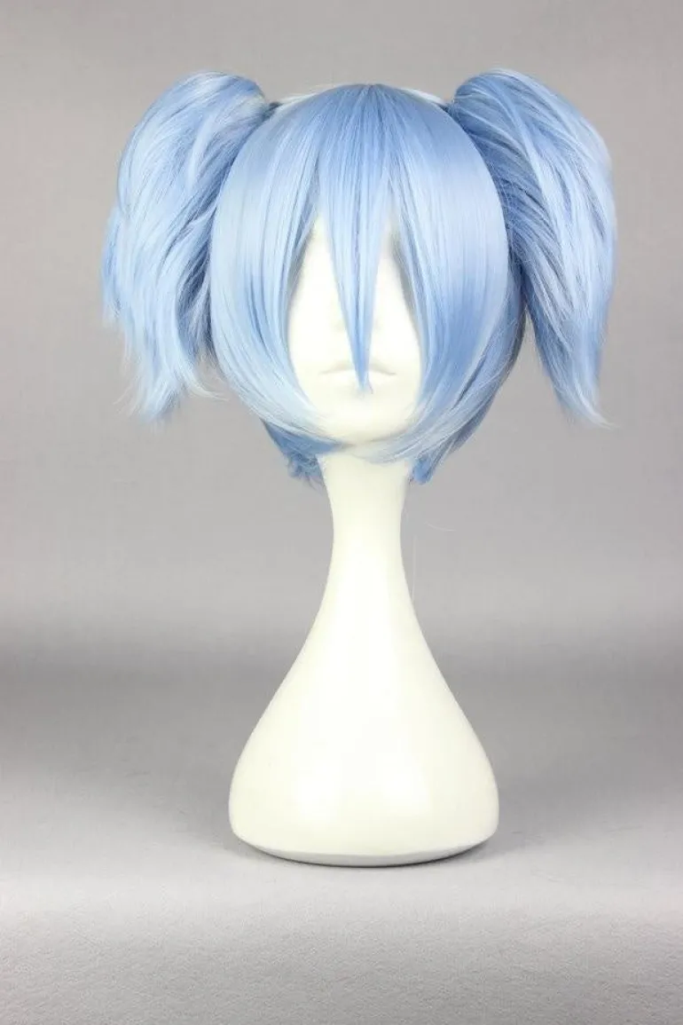 Blue Pigtail Wig