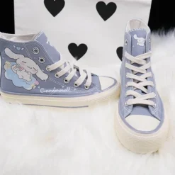 Blue Puppy Dog Painted High Tops
