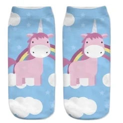 Blue Unicorn Socks