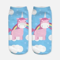 Blue Unicorn Socks