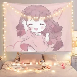 Boba Tea & Sakura Wall Tapestry