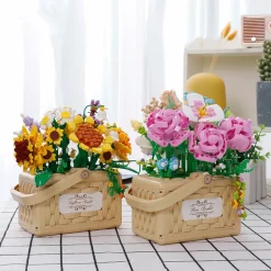 Building Block Basket Bouquet Set