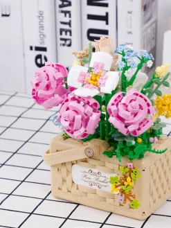 Building Block Basket Bouquet Set