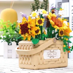 Building Block Basket Bouquet Set