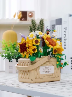 Building Block Basket Bouquet Set