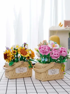Building Block Basket Bouquet Set
