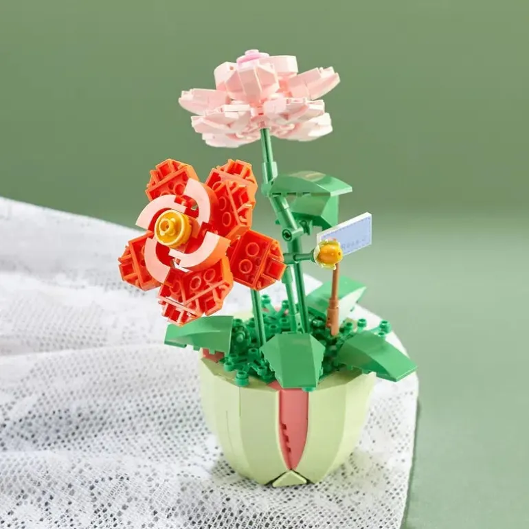 Building Block Flower Planter Sets