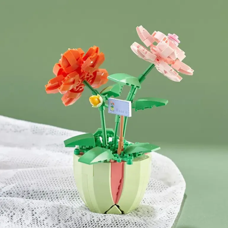 Building Block Flower Planter Sets