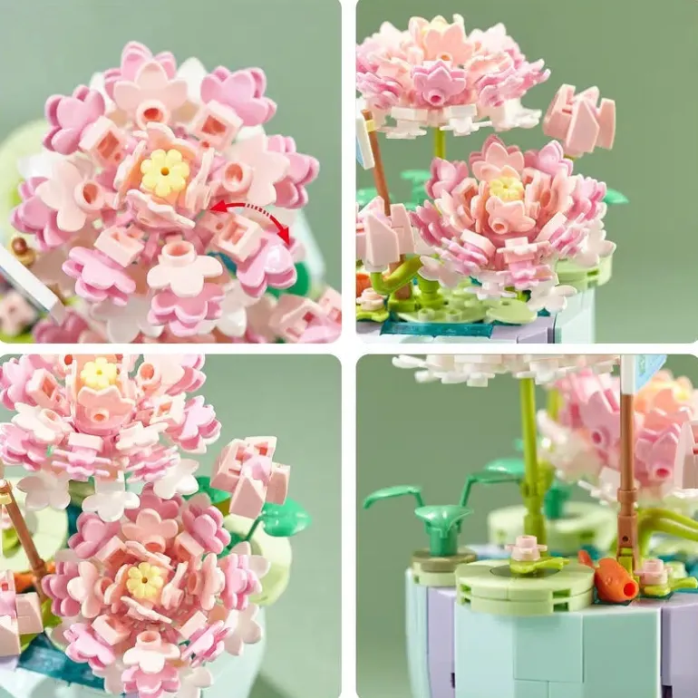 Building Block Flower Planter Sets