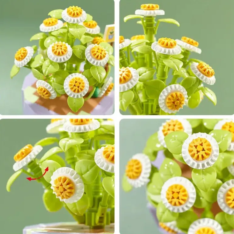 Building Block Flower Planter Sets
