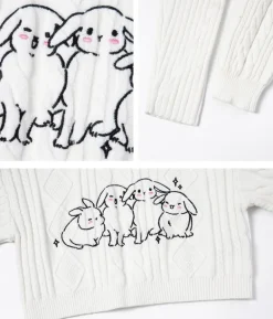 Buncha Bunnies Slouchy Turtleneck
