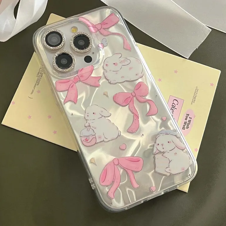 Bunnies and Bows iPhone Case