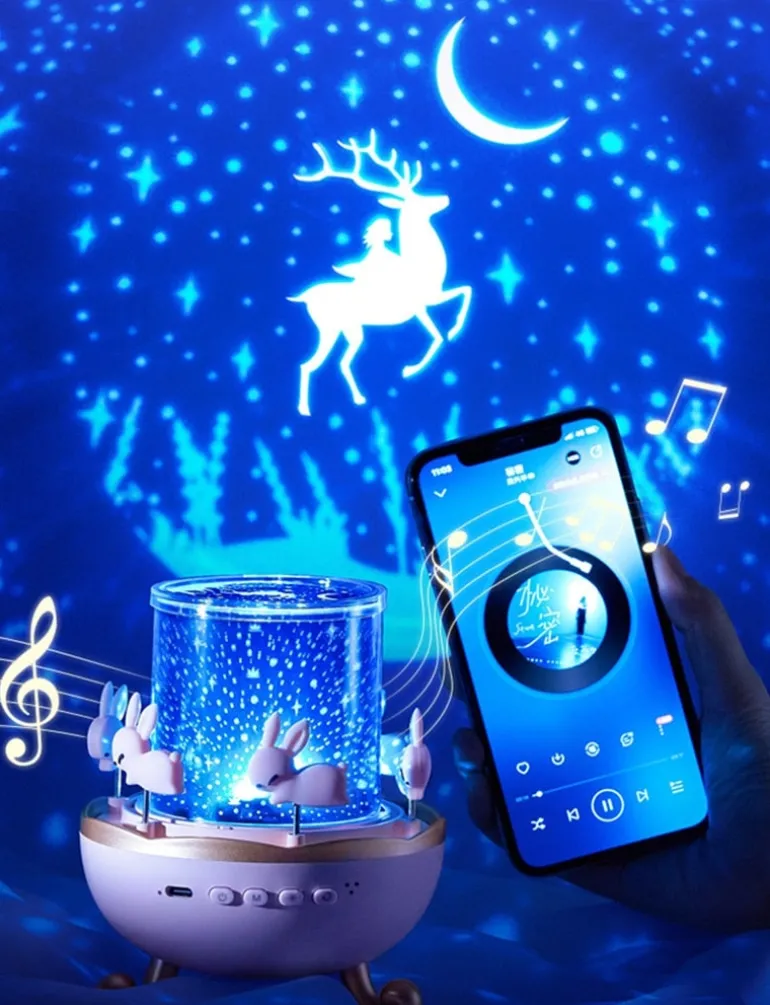 Bunny Carousel Projector Night Light