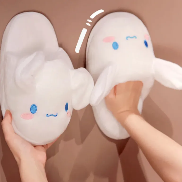 Bunny Ear Animated Slippers