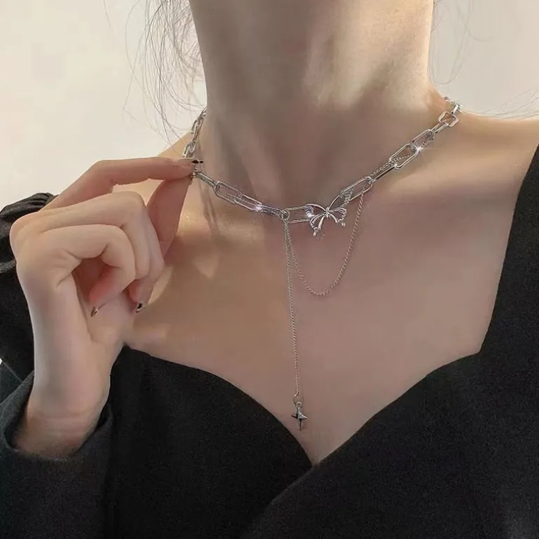 Butterfly Dainty Chain Choker