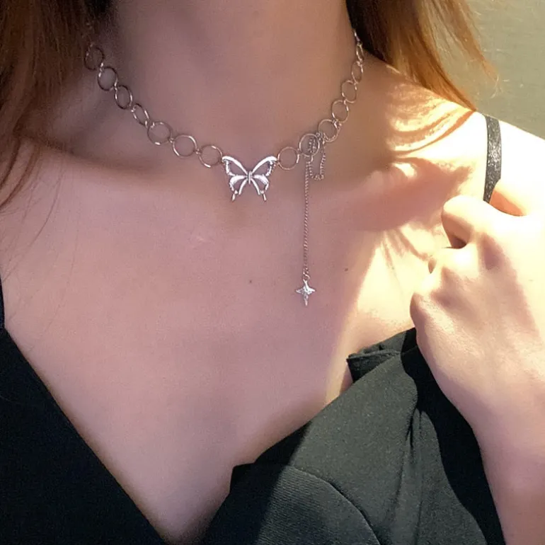 Butterfly Dainty Chain Choker
