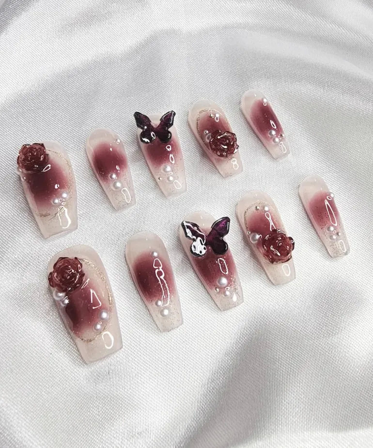 Butterfly Press-On Nails