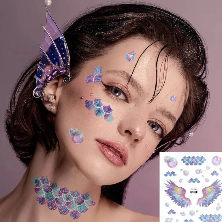 Butterfly Temporary Wing Makeup Tattoos