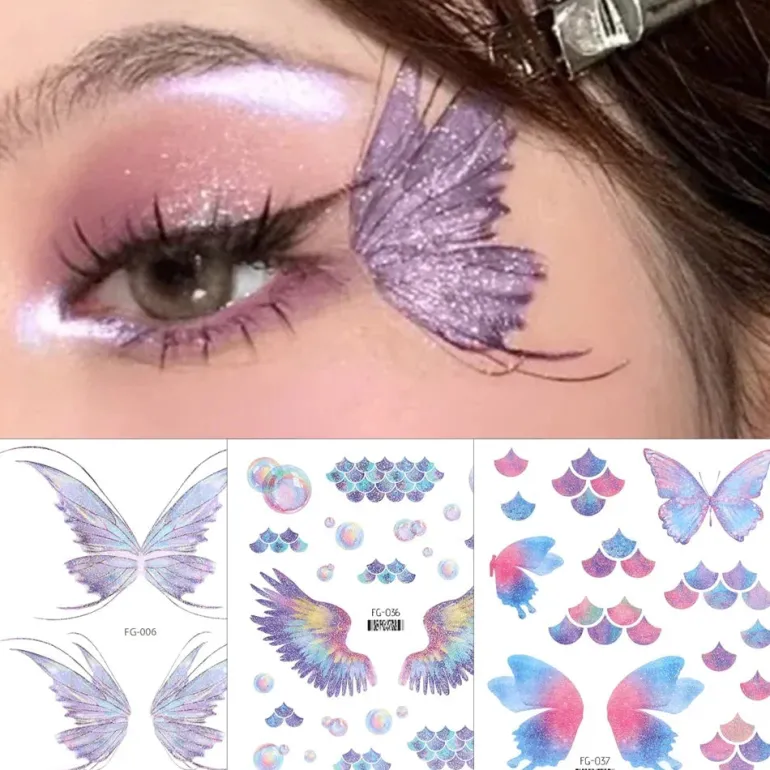 Butterfly Temporary Wing Makeup Tattoos