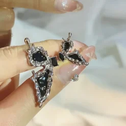 Butterfly Wing Tassel Ear Clips