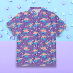 Button Up Dino Tee