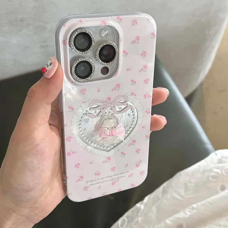 Cameo Kitty iPhone Case With Chain
