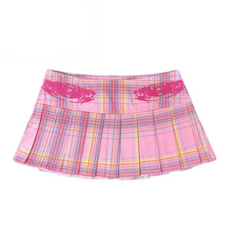 Candy Micro Plaid Skirt