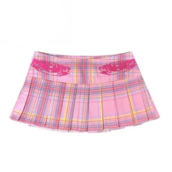Candy Micro Plaid Skirt