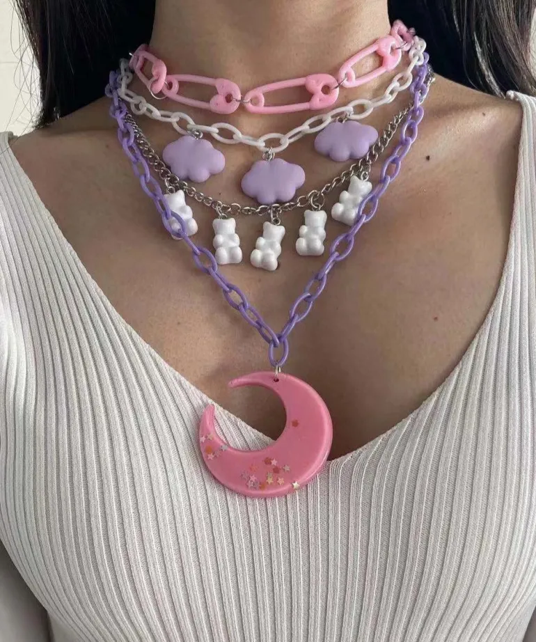 Candy Moon Decora Necklace