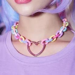 Candycore Heart Choker