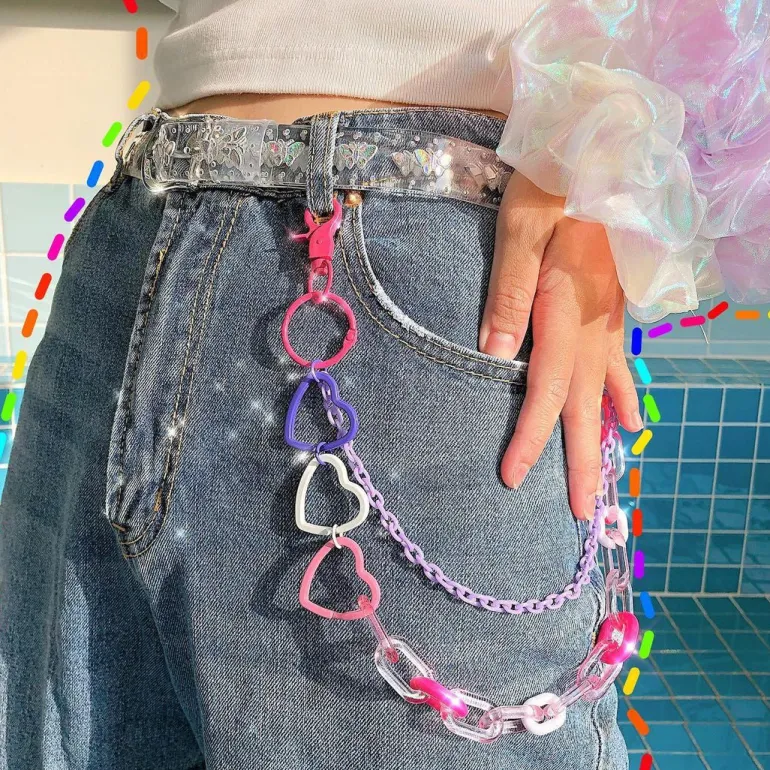 Candycore Pastel Belt Chain
