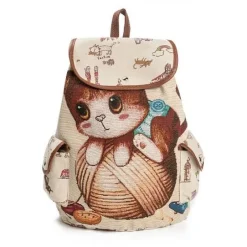 Canvas Kitten Rucksack