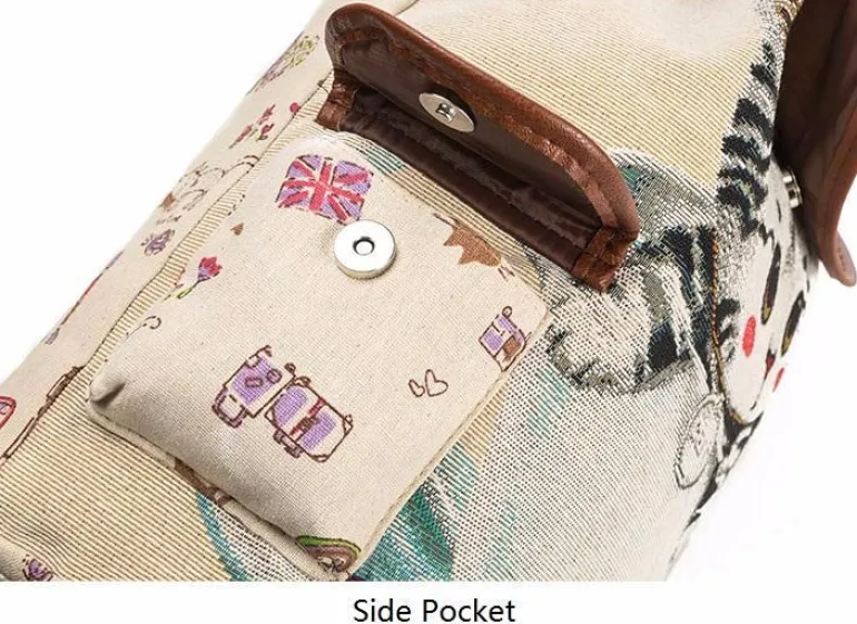 Canvas Kitten Rucksack