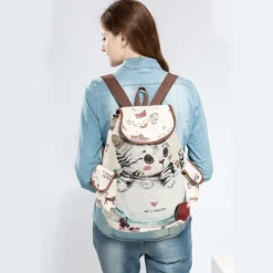 Canvas Kitten Rucksack
