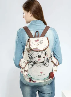 Canvas Kitten Rucksack