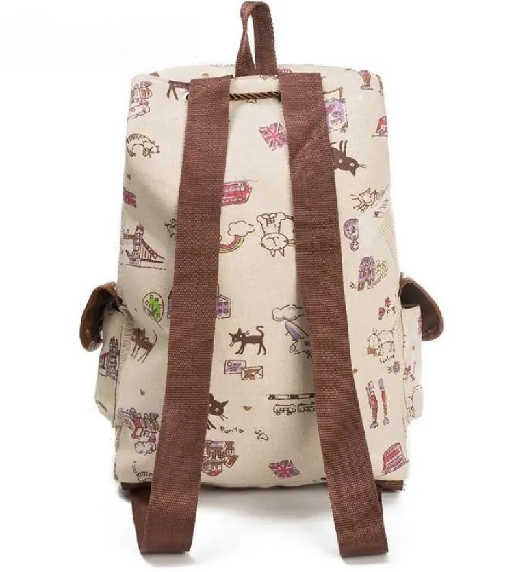 Canvas Kitten Rucksack