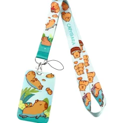 Capybara Lanyard & Card Holder
