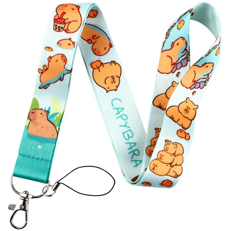 Capybara Lanyard & Card Holder